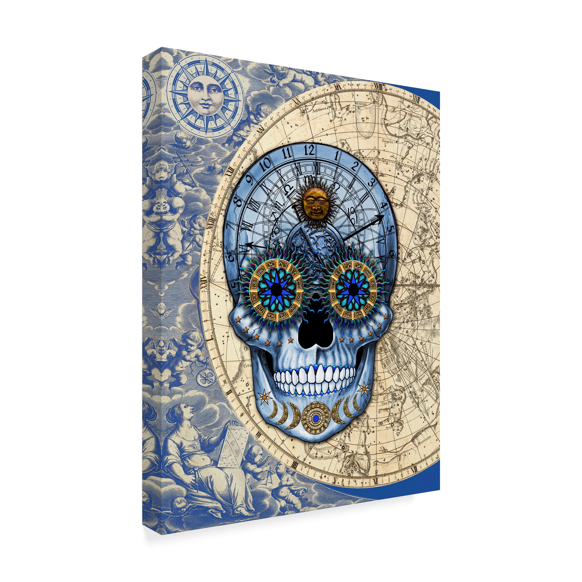 Trademark Fine Art 'Astrologiskull' Canvas Art by Fusion Idol Arts