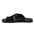 thumbnail image 2 of New Men's 52677 Leather Criss Cross Straps Open Toe Slip On Thongs Sandals, 2 of 3