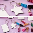 thumbnail image 7 of 1set DIY Heat Transfer Keychain Making Kits Including Double-faced Blank Wood Pendants Iron Split Key Rings, 7 of 7