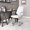 White, Chrome, variant on Enterprise Low Back Office Chair Polyurethane Chrome Frame Adjustable Height