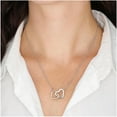 thumbnail image 4 of Interlocking Hearts, Mother Of The Groom Gift From Son To Mom Wedding Gift From Son Wedding Gift From Groom Mom Necklace Wedding Gift From, Necklaces with Meaningful Messages Card Inside, 4 of 6
