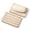 Travertine, variant on 2PCS Italian Natural Marble Soap Dish for Shower, Multi-Color Stone Soap Tray for Bathroom, Bar Soap Holder for Sink, Stripe Grooves Soap Saver Sponge Holder (White/Brown Random)