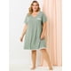 thumbnail image 3 of RoDe Dormir Camisón De Lunares ManCorDe Noche TalGrande PaMujer Verde XXL, 3 of 6