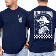thumbnail image 2 of Fatherhood Rocks Shirt Funny Skeleton Dad Graphic Tee, Rock Dad T-Shirt, Cool Fathers Day Gift for Dad Husband, Front and Back Print, Soft Cotton Unisex Shirt, 2 of 6