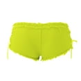 thumbnail image 3 of Aayomet Shorts Jeans pour Femmes Taille Basse Super Mini Shorts Pantalons (GN2, TG), 3 of 5