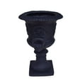 thumbnail image 6 of GDF Studio Tunlaw Outdoor Traditional Roman Chalice Stone Garden Urn Planter, Black, 6 of 7