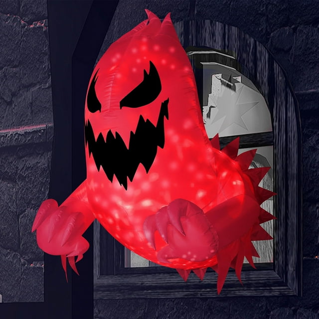Fantasma inflable Joiedomi para Halloween, 137 cm, con LED giratorio