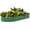 Green, variant on Galvanized Raised Garden Bed, 6x3x1ft Planter Box for Vegetables Flowers Herbs, Rust Resistant Steel, Easy Assembly, Open Base, Rubber Edge Trim for Safety, Grey