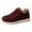 Wine, variant on Rokment Running Shoes Fashion Sneakers for Women 2026 Spring Fall Suede Casual Low Heel Non Slip Wedges Walking Jogging Tennis Shoes Navy Size 6