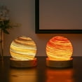 thumbnail image 3 of Sunjoy Tech Bedside Lamp Romantic Eye-catching Planet Design Soft Light Stunning Visual Effect Highly Translucent Glass Cover Ambient Light Home Supply, 3 of 8