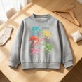 thumbnail image 2 of Gerichy Toddler Sweatshirt Kids Pullover Sweatshirts Boys Dinosaur Print Crewneck Long Sleeve Shirts Athletic Casual Tops 2T-12T, 2 of 6