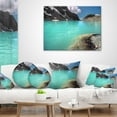 thumbnail image 3 of Designart Crystal Clear Mountain Lake - Landscape Printed Throw Pillow - 16x16, 3 of 4