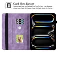 thumbnail image 3 of Artyond Case for 2024 iPad Pro 11 Inch, Premium PU Leather Card Slots Case Multi-angle Viewing Stand with Auto Sleep/Wake Smart Case for iPad Pro 11 Inch (M4) 5th Generation 2024 Release, Purple, 3 of 7