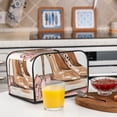 thumbnail image 5 of Rateoe Stylish High Heels On Books Pattern Toaster Covers 4 Slice Wide Slot,Bread Machine Cover,Bread Dust Cover & Fingerprint Protection,Appliance Covers, 5 of 6