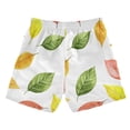 thumbnail image 7 of FORMRS Boys Swim Trunks Quick Dry Mesh Liner Boardshorts Sizes XS-XL, Pink Colorful Leaves, 7 of 7