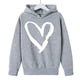 thumbnail image 3 of Sudadera con capucha y estampado de corazón de San Valentín, sudadera de manga larga para niños y niñas, chaqueta para niñas de talla mediana y grande., 3 of 7