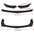 thumbnail image 2 of 4Pcs ABS Front Bumper Lip Body Kit Spoiler Universal Car Replacement Part, 2 of 6