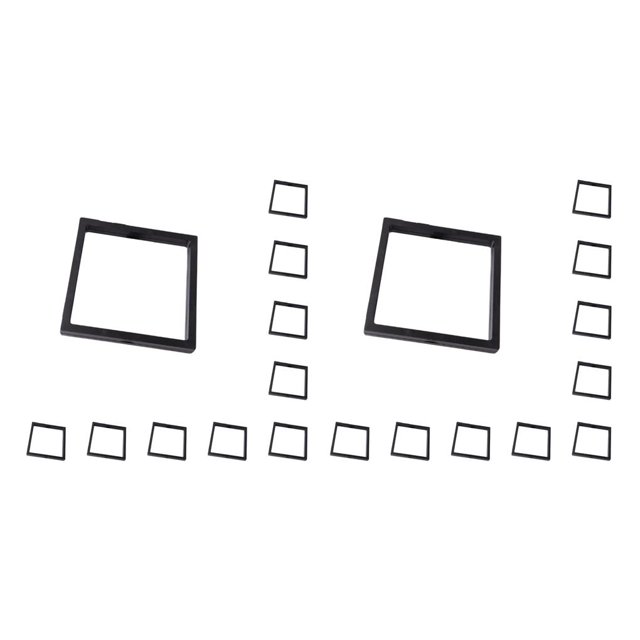 Naiovety Caja de almacenamiento 10X, caja de anillo, tamaño compacto, larga duración, transparente, ahorro de espacio, accesorios de tienda Type1 NO1
