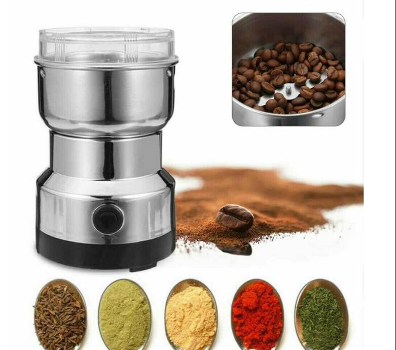 US 110V Electric Spice Coffee Nut Seed Herb Grinder Crusher Mill  Blender Steel 