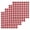 Red, variant on Farmhouse Buffalo Plaid Dish Towels Set, Waffle Weave Kitchen Towels 4 Pieces, Red White Checkered Microfiber Hair Face Bath Tea Towel Absorbent Quick Drying Cleaning Dish Cloths 12"x12"