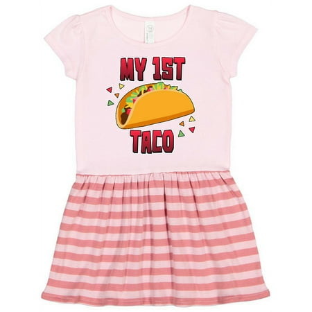 

Inktastic My 1st Taco Gift Toddler Girl Dress