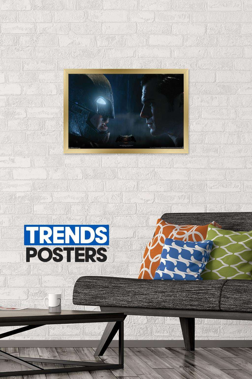 DC Comics Movie - Batman v Superman - Stare Wall Poster, 14.725" x 22.375", Framed
