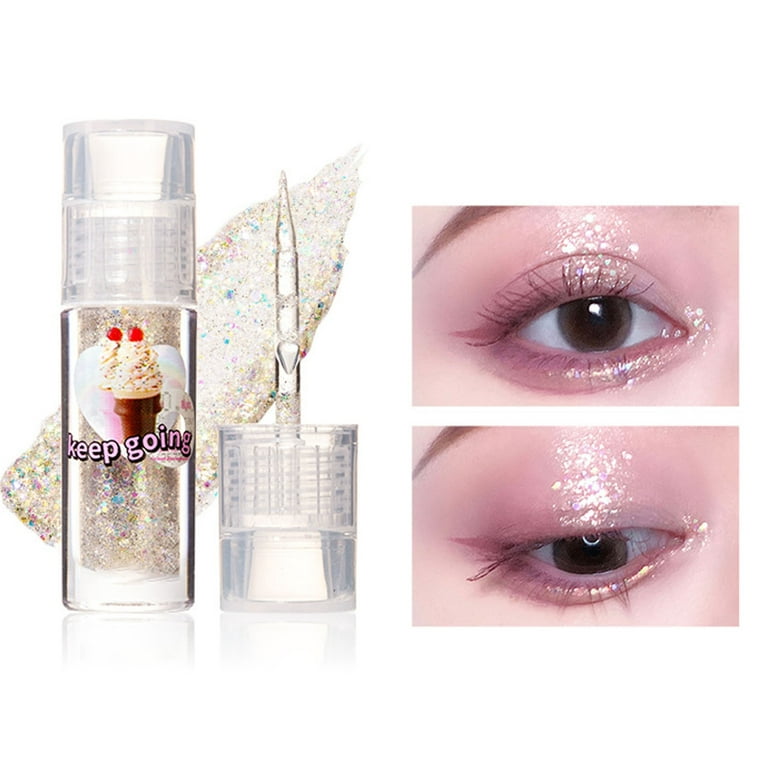 NIUREDLTD Korean Makeup Star Diamond Streamer Liquid Eyeshadow Bling  Pigmented Eye Makeup Sparkling Korean Eye Glitter Easy To Apply Liquid Glitter  Eyeshadow 5ML 