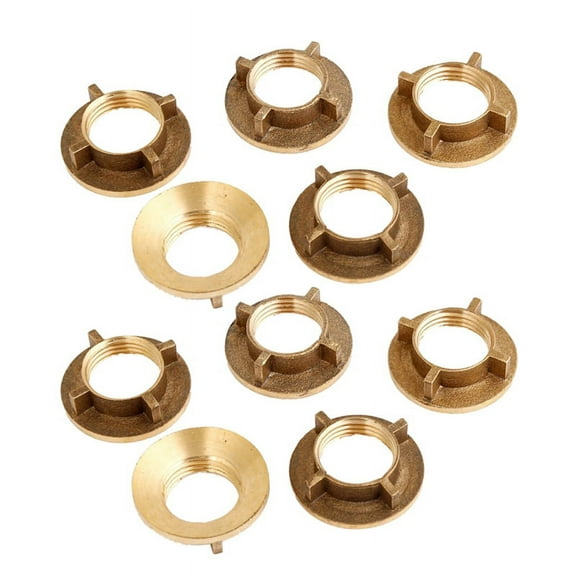 10 Pcs Brass 1/2inchPT Threaded Household Water Tap Faucet Nuts