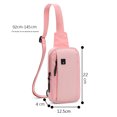 thumbnail image 4 of Bolsa De Pecho Riñoneras informales Oxford, riñoneras Unisex ajustables para senderismo, montañismo Likrtyny Para Estrenar, 4 of 9