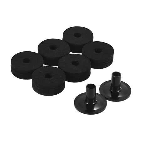 Drum Accessories Set 6 PCS Cymbal Stand Felt Washers + 2 PCS Cymbal Sleeves Replacement Kit for Shelf Drum (Best Cymbal Stands For The Money)