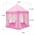 thumbnail image 4 of Princess Castle Play Tent Girls Party Niños Cumpleaños interior y exterior Playhouse Rosado, 4 of 8