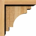 thumbnail image 3 of 8"W x 8"D x 8"H Mediterranean Rough Sawn Corbel w/Backplate, Western Red Cedar, 3 of 9