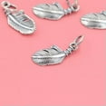thumbnail image 3 of EOEMY 925 Sterling Silver Feather Charm Pendant A2936-1 Piece, 3 of 6