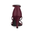 thumbnail image 2 of BLISSFUL STEP Women's Rhines Ankle Strap Stiletto High Heels Sandals, 2 of 7