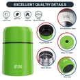 thumbnail image 5 of Thermos for Hot Food- Vacuum Insulated Stainless Steel Lunch Food Containers- Wide Mouth Soup Flask for Hot Food- Leak Proof Food Jar for School Office Travel, 5 of 6