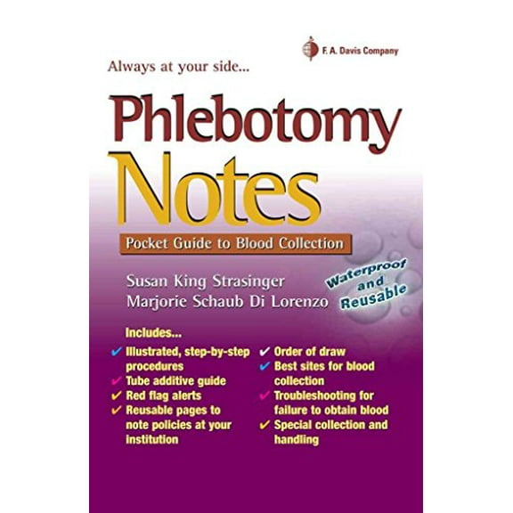 Pre-Owned Phlebotomy Notes : Pocket Guide to Blood Collection (Spiral-Bound) 9780803625945