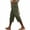 Army Green, variant on Women Capri Pants Side Hollow Out Lace Bottom Casual S-2XL Drawstring Waist Summer Capris with Pockets (XL, Light Blue)