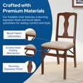 thumbnail image 4 of MECO Stakmore Queen Anne Folding Wooden Chair (Set of 2), Cherry, 4 of 6