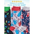 thumbnail image 6 of Kalon 6 Pack Women's Christmas Crew Socks Gift Set (6-9, Christmas Fun), 6 of 7