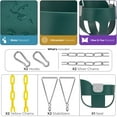 thumbnail image 3 of Sorbus Baby Swing – High Back Bucket Seat for Infants & Toddlers, Fully Assembled, Green, 3 of 5