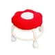 thumbnail image 2 of Asiento con ruedas bajas, polea, taburete, taburete para zapatos, asiento cómodo, pequeño y resistente. Rojo, 2 of 9