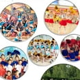 thumbnail image 4 of 4Pcs Cheer Poms Handmade PET Dance Poms Performance Colorful Balls Cheerleading Sports Dance Cheer Pompoms with Handles Type 9, 4 of 9