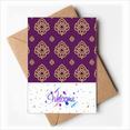 thumbnail image 1 of kingdom en purple art illustration Welcome Back Greeting Cards Envelopes Blank, 1 of 3