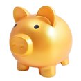 thumbnail image 1 of Monedero Piggy Bank Golden Pig para niños, 1 of 1