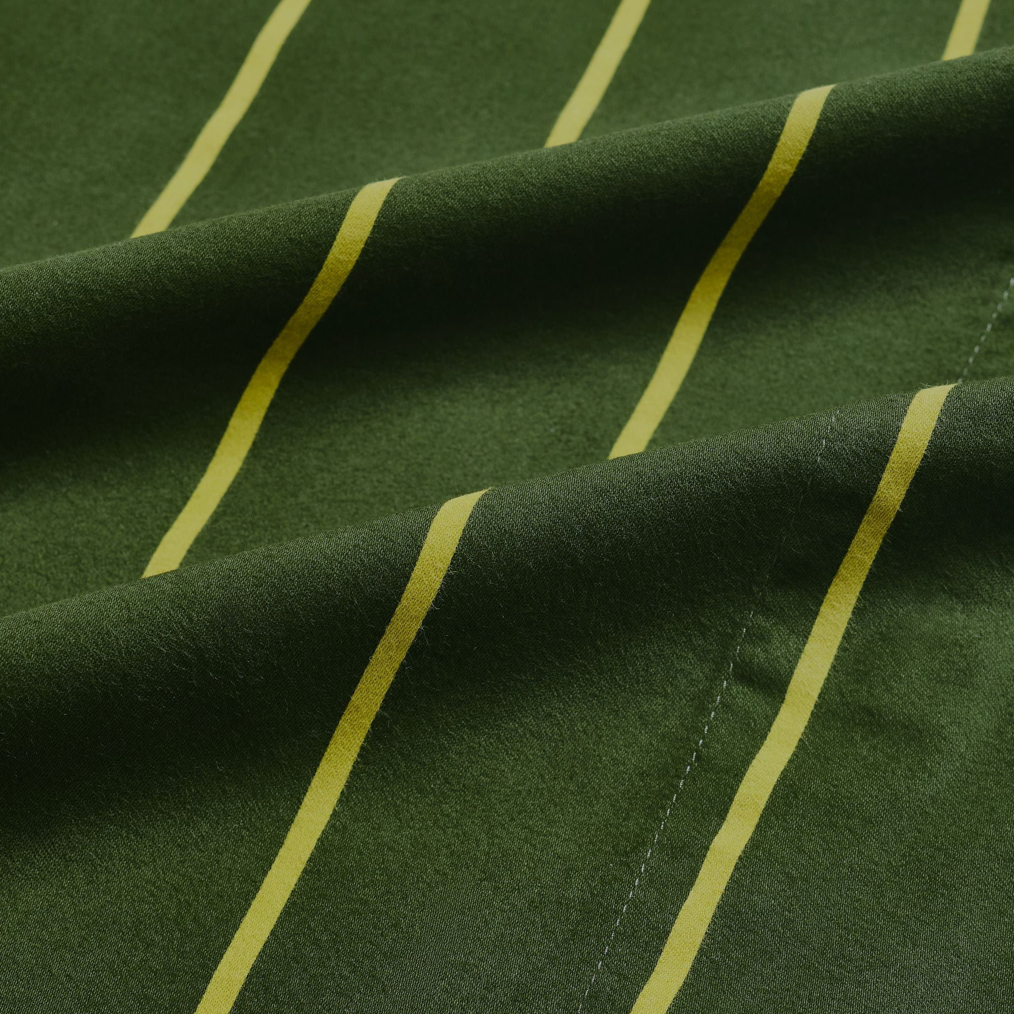Mainstays 100% Cotton 4-Piece 220 Thread Count Dark and Light Green Stripe 100% Peached Cotton Dreamy Soft Bed Sheet Set, Full