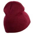 thumbnail image 3 of Stay Wild Embroidered 8 inch Acrylic Short Blank Beanie - Maroon OSFM, 3 of 5
