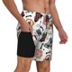 thumbnail image 2 of Fotbe Hip Hop Dog Traje de Baño para Hombre – Shorts de Natación de Secado Rápido con Forro y Bolsillos-Medium, 2 of 6