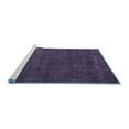 thumbnail image 2 of Ahgly Company Machine Washable Indoor Rectangle Abstract Blue Modern Area Rugs, 2' x 3', 2 of 4