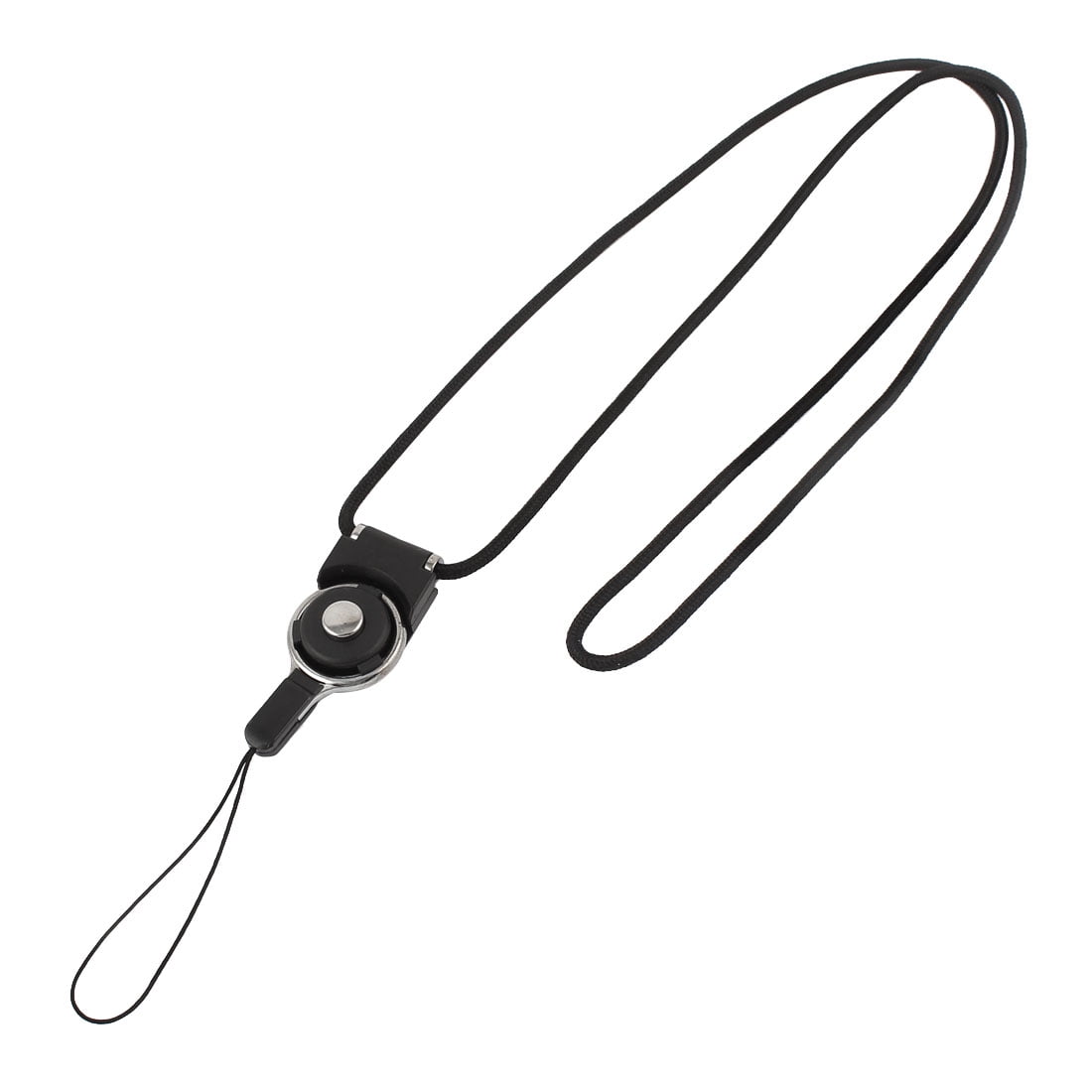 Leather Neck Strap Lanyard 23CM 45CM for Mp3 Cell Phone Ipod Black 1 2 5 pcs BBB 