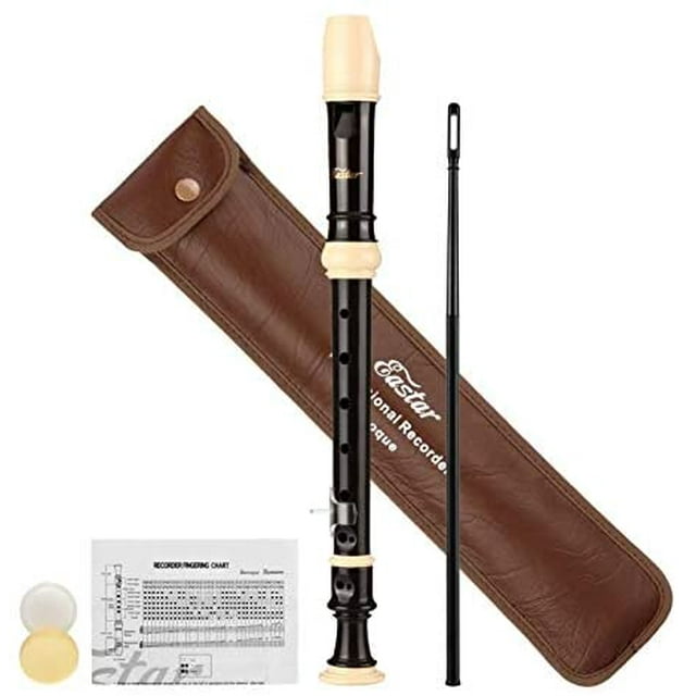 Eastar ERS-21BN ABS Professionnel Soprano Instrument Clé de Doigté de Style Baroque avec Repose-Pouce, Doigté